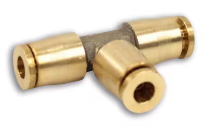 Brass union tee fitting, 1/4 inch, part 177.13B644