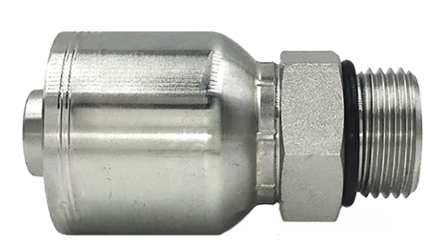 Hydraulic hose fitting, O-ring boss, part 14670-0404