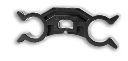 Hose separator for two 3/8in ID hoses