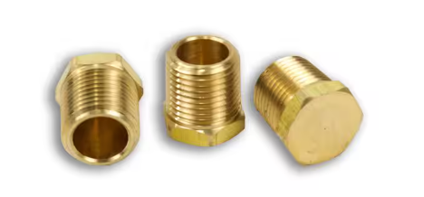 Hex plug 1/2 NPT for truck air fittings, part 3152X8, cross ref 218P8