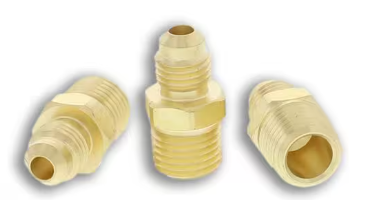 Flared male connector 1/4 x 1/4, part F48-4-4