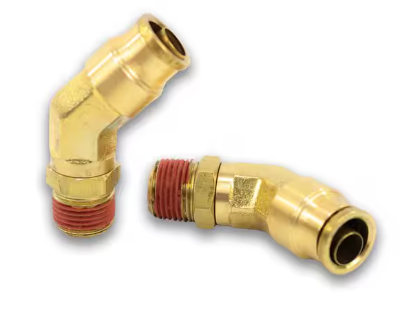 Brass 45 degree male elbow fitting 1/2 x 1/2 in, part 177.13B748D