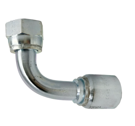 Hydraulic hose fitting, 90 degree ORFS female, part B2-OFFX90-1010