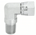 Hydraulic hose fitting, 90 degree NPTF swivel