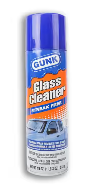 Gunk glass cleaner for truck windshields