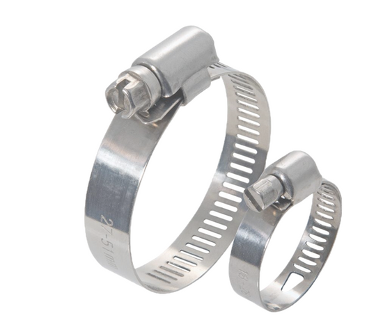 Stainless worm drive hose clamp #20, 3/4 to 1-3/4 in diameter, Dynaflo 922C series