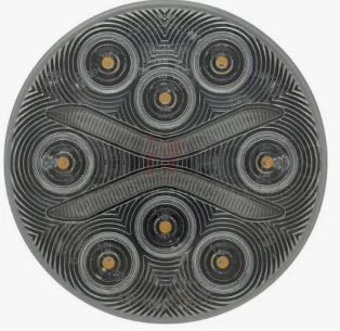4 in clear back-up light with 2-pin connection, part BUL603CB, side view