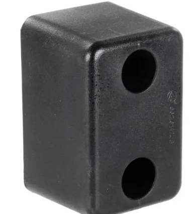 Heavy duty rubber exhaust mount, 3.625 x 4.0 x 6.125 inch