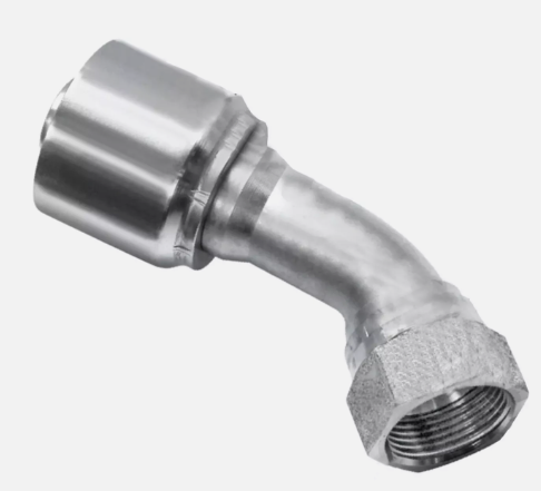 Hydraulic hose fitting, 45 degree JIC 37 female, part B2-JCFX45-1616