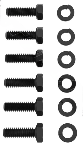 Hub cap hardware kit, 6 bolt