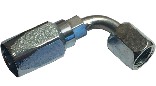 Hose end elbow, 3/16in hose x 1/4in JIC female, part 24704N664