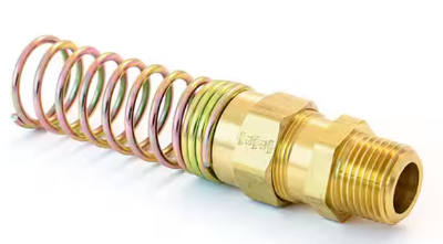 Hose coupling with spring, 3/8in x 3/8 NPT, part 177.16936C