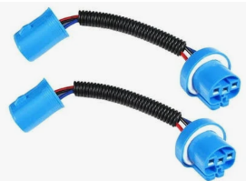 High temp headlight harness for 9004 HB1 and 9007 HB5 bulbs