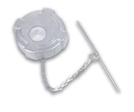 Vented non-locking aluminum fuel cap 3in-8 for Kenworth and ProStar