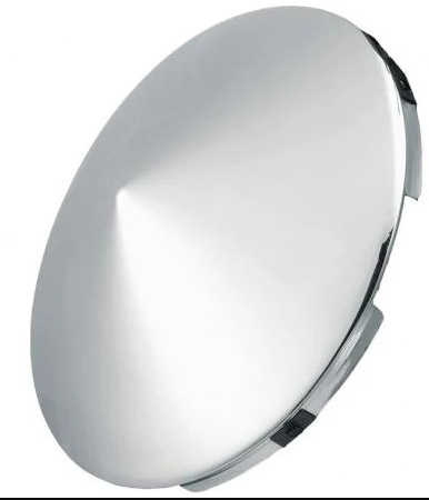 Chrome front hub cap 4 notch, part 562.B2401C-BP