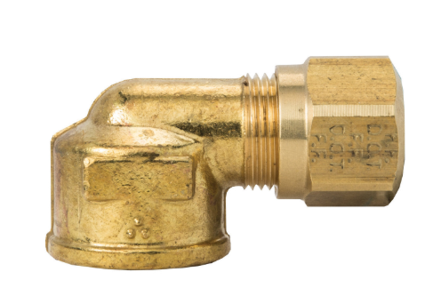 DOT female elbow 1/2 in x 3/8 NPT, part 1470X8 270NTA86