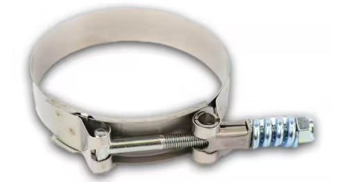 Heavy duty T-bolt clamp 4.06 to 4.38 in, part B9224-0406