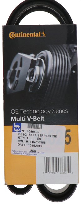 Continental V cooling belt for Navistar S1800 S1900 and Mack CH CL, part 815.17735