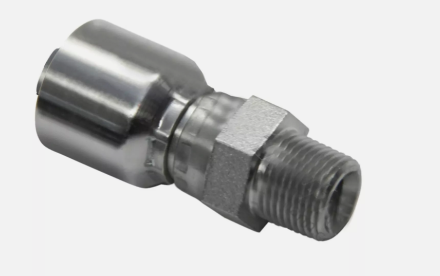 Hydraulic hose fitting, NPTF male swivel, part 14645-0606
