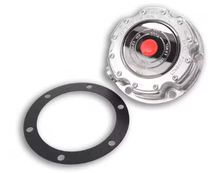 OTR steer hub cap, 6 hole 5-1/2in bolt circle, part 4249