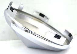 Chrome front hub cap 6 notch, part 562.B2601C-BP