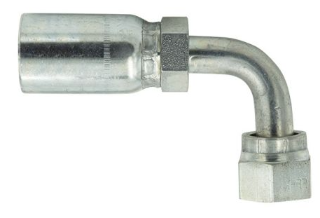 Hydraulic hose fitting, 90 degree ORFS female, part B2-OFFX90S-1010