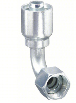 Hydraulic hose fitting, 90 degree JIC 37 female, part B2-JCFX90S-1212