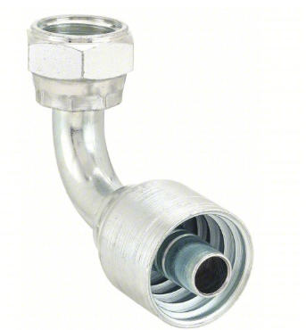 Hydraulic hose fitting, 90 degree BSPP, part 141201212