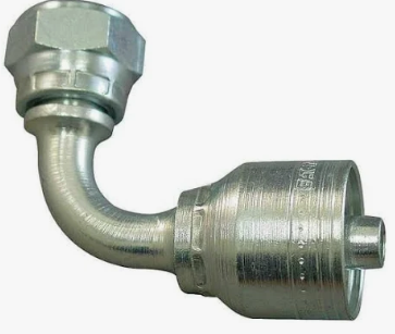Hydraulic hose fitting, 90 degree BSPP, part 141200808