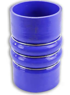Poly cold charge air cooler hose for Peterbilt and Kenworth, 5 ring, 2-1/2in
