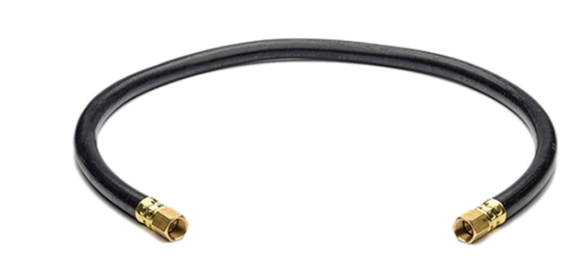 Brake chamber air hose, 3/8in x 18in with swivel end, part 177.7218