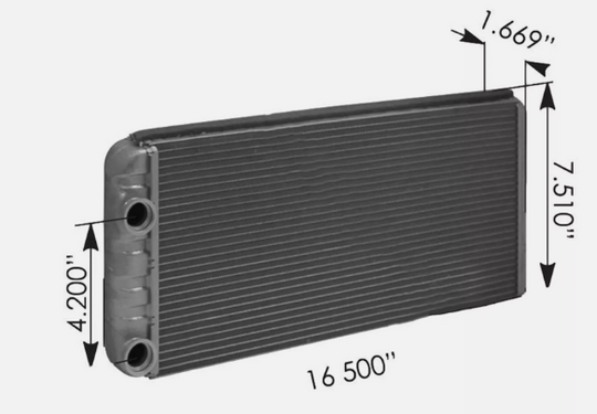 Behr heater core for Volvo trucks, part 351333141, cross ref 85120277