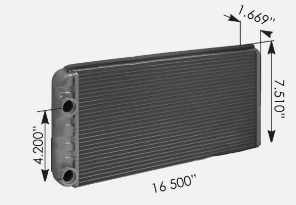 Behr heater core for Volvo trucks, part 351333141, cross ref 85120277