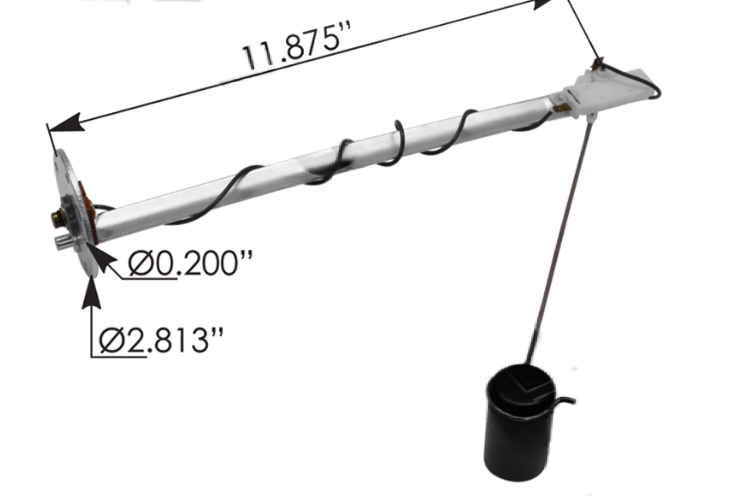 Fuel level sender for Freightliner Century Class and FL60-FL112 trucks, part A22-42390-005
