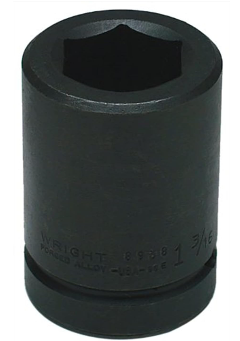 Impact gun socket 1-7/16 inch 6-point