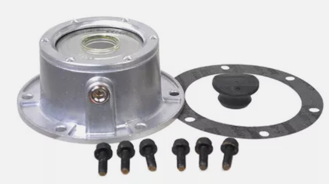 Aluminum hub cap for heavy duty truck wheels