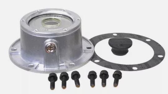 Aluminum hub cap for heavy duty truck wheels
