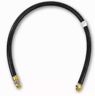 Brake chamber air hose, 3/8in x 24in with swivel end, part 177.7224