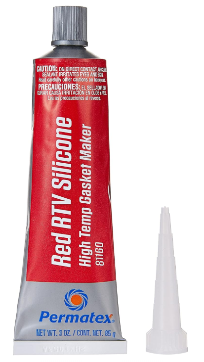 Hi-temp red RTV silicone gasket maker, 3.35 oz, part PRX81630