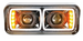 Passenger side blackout projection headlamp with LED turn signal for Kenworth and Peterbilt