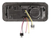 Passenger side blackout projection headlamp for Kenworth and Peterbilt, side view