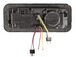 Passenger side blackout projection headlamp for Kenworth and Peterbilt, side view