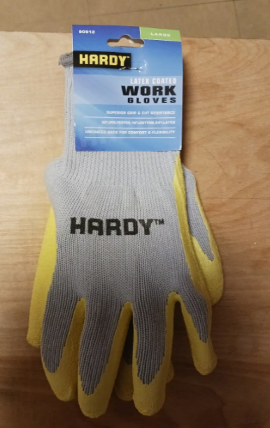 Hardy work gloves, one size