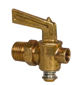 1/4 inch NPT ground plug shutoff cock manual drain valve, part 241B, cross ref SV6014