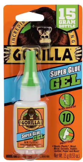 Gorilla Glue super glue gel, 15 gram tube