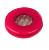 Red gladhand seal with screen for truck air lines, part 179.1011S