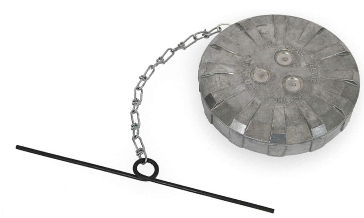 Non-vented non-locking fuel cap 8 in thread, part 600168