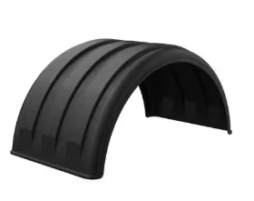 Full round poly super single fender for 22.5 and 24.5 in tires
