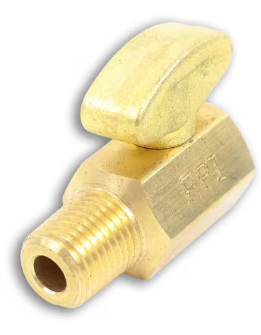 Wing handle manual drain valve 1/4 in NPT quarter turn, part 103385 12110