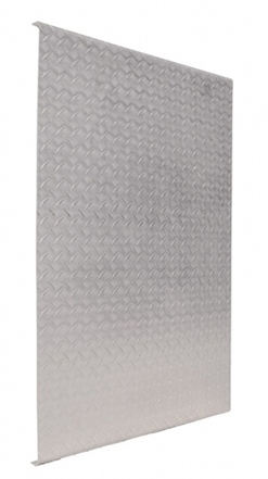 Aluminum diamond deck plate 36 x 34 in, part 20931